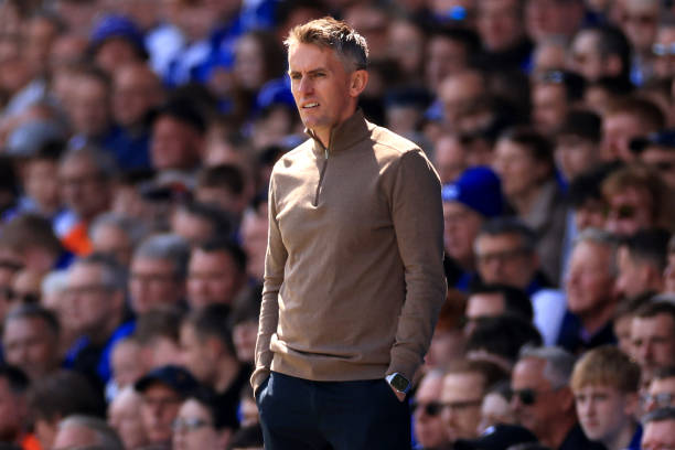 IPSWICH, ENGLAND - MAY 04: Kieran McKenna, Manager of Ipswich Town during the Sky Bet Championship match between Ipswich Town and Huddersfield Town at Portman Road on May 04, 2024 in Ipswich, England. (Photo by Stephen Pond/Getty Images)